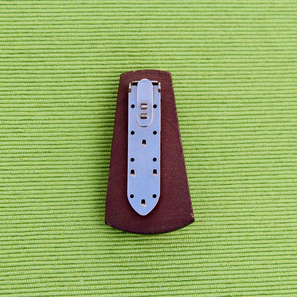 Wooden Dress Clips with Brass Pyramids
