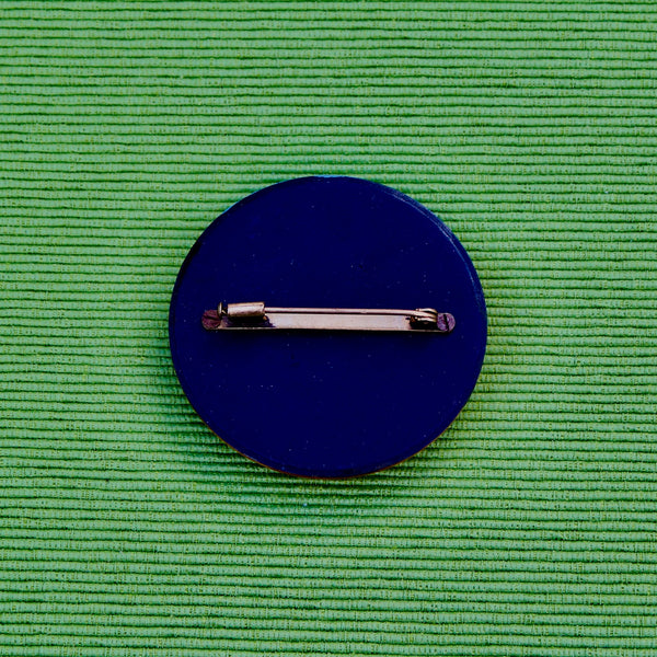 Wooden Alpine Village Brooch