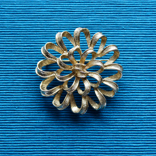 1960s Sarah Coventry Ribbon Corsage Brooch