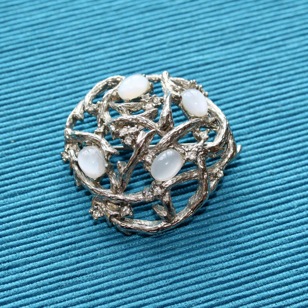 Rhinestone Branches Brooch