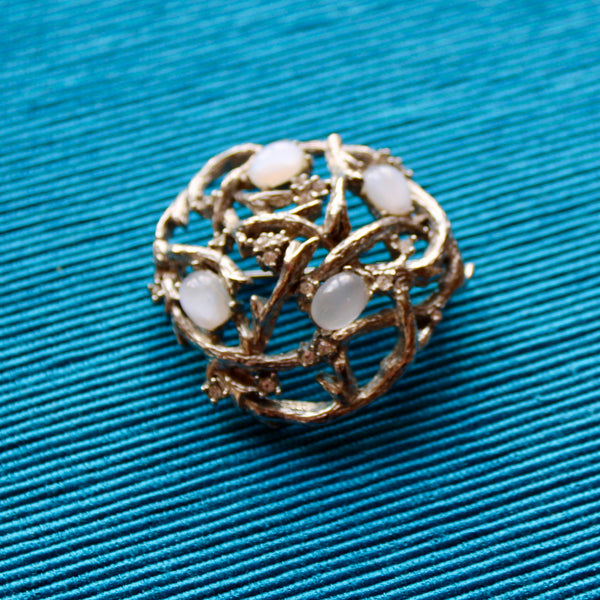 Rhinestone Branches Brooch