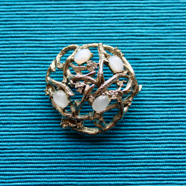 Rhinestone Branches Brooch