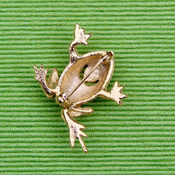 Sparkly Frog Triple Spots Brooch