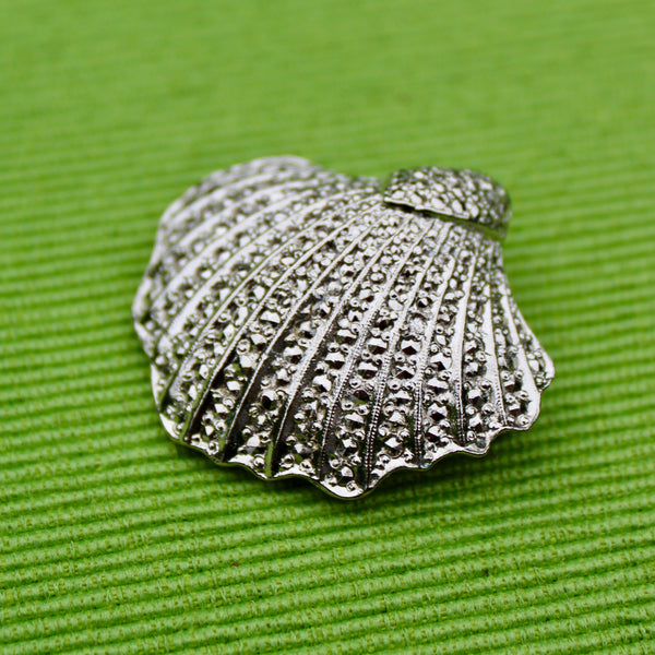 Silver Shell Brooch