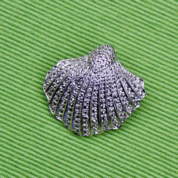 Silver Shell Brooch