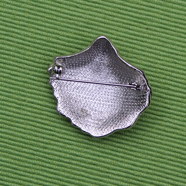 Silver Shell Brooch