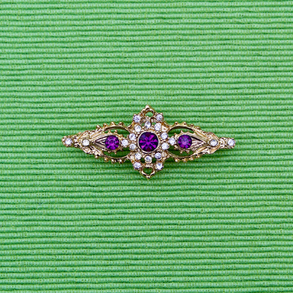 Purple Collar Brooch