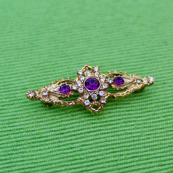 Purple Collar Brooch