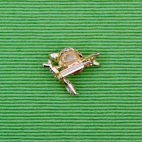 Gold Bird Brooch