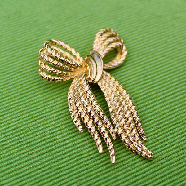 Modernist Gold Rope Bow