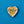 Load image into Gallery viewer, Rhinestone Heart Blue Gold
