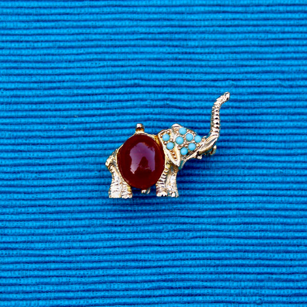 Tiny Elephant Brooch