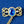 Load image into Gallery viewer, Vertical Doublet Brooch Blue
