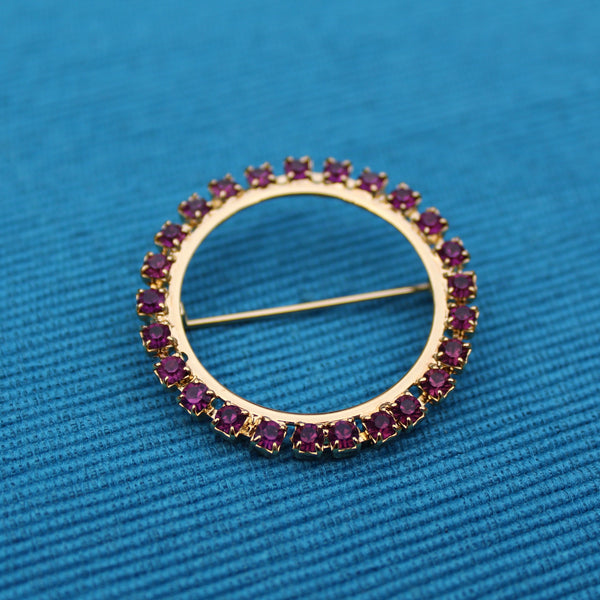 Amethyst Wreath Brooch