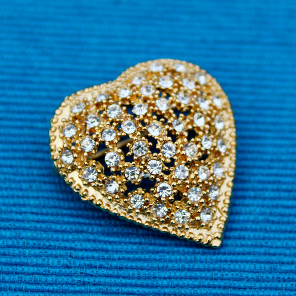 Clear Rhinestone Heart