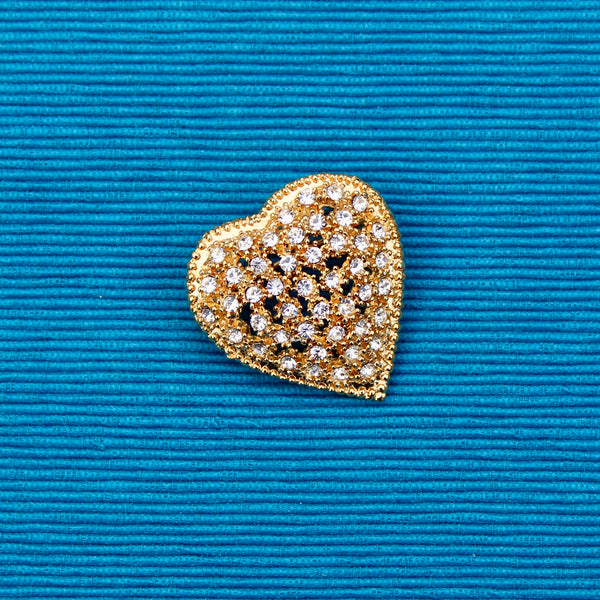 Clear Rhinestone Heart