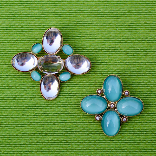 Light Green Quattro Brooch