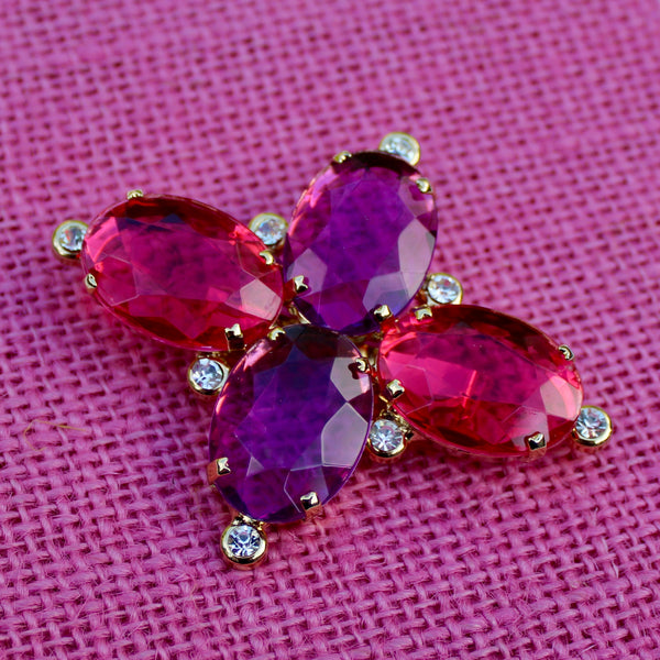 80s Deco Quattro Fuchsia
