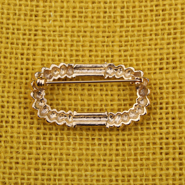 Rhinestone Buckle Brooch