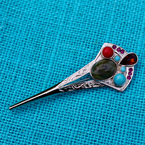 Scottish Style Kilt Pin Brooch