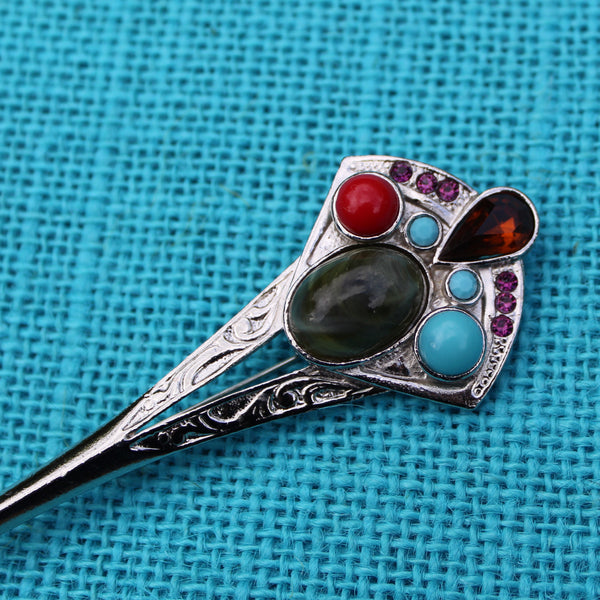 Scottish Style Kilt Pin Brooch