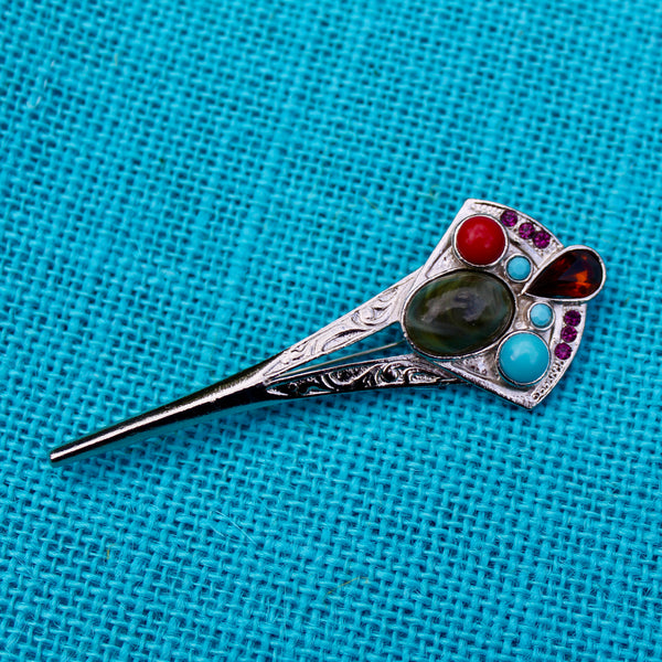 Scottish Style Kilt Pin Brooch