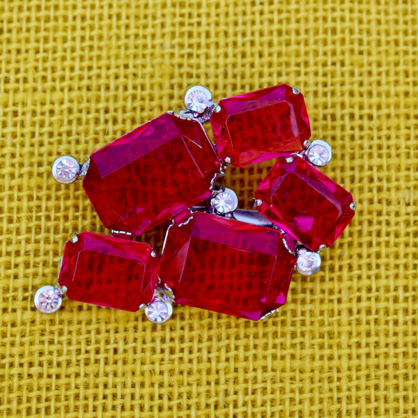 80s Deco Candy Pink Jewels