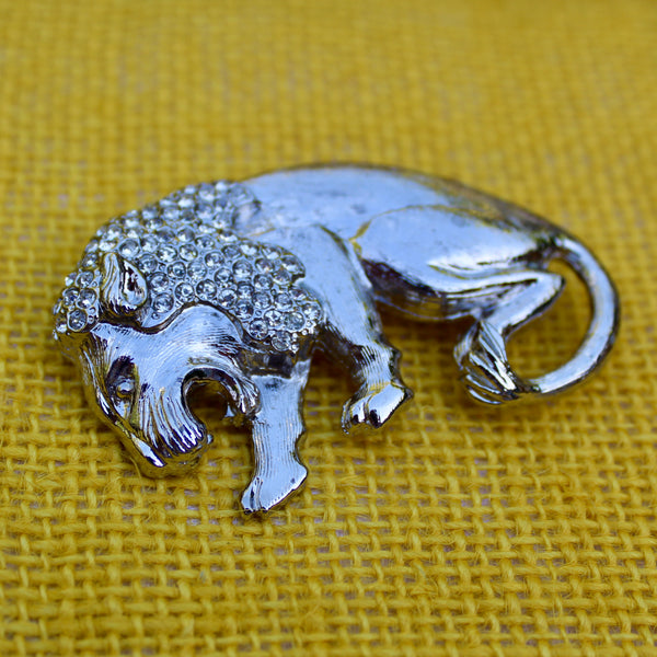 Rhinestone Roaring Lion