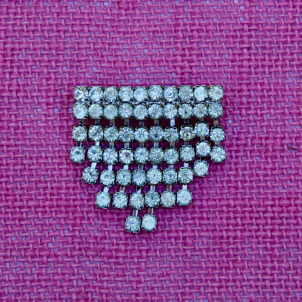 Silver Sparkle Large Triangle
