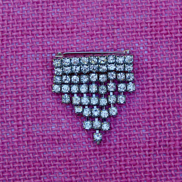 Silver Sparkle Medium Triangle