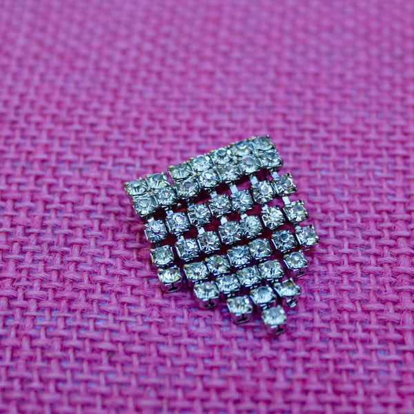 Silver Sparkle Small Triangle