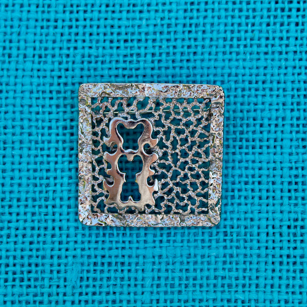 Modernist Lock Brooch