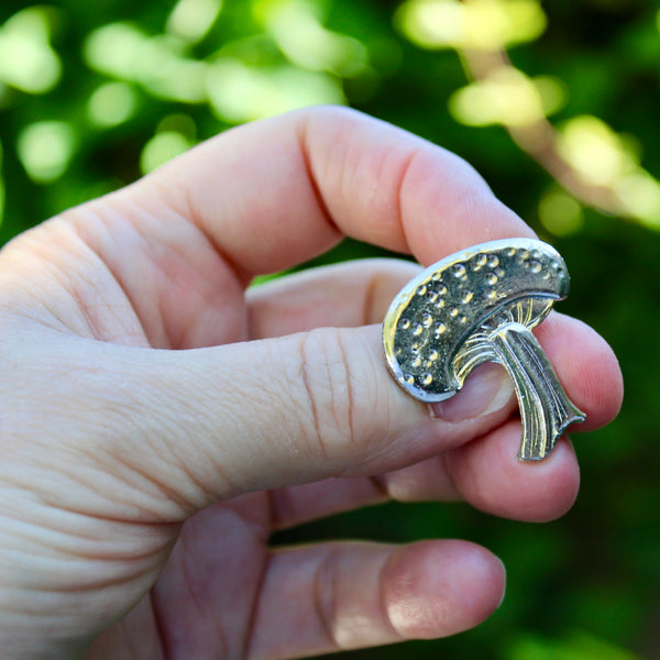 Mushroom and Toadstool Brooches