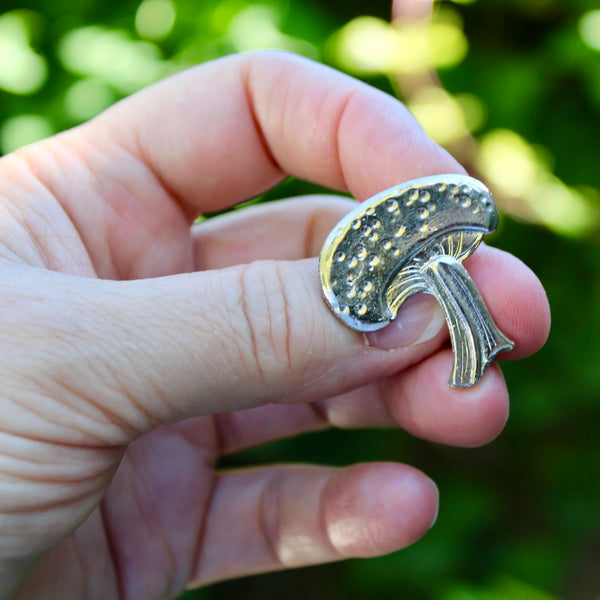 Mushroom and Toadstool Brooches