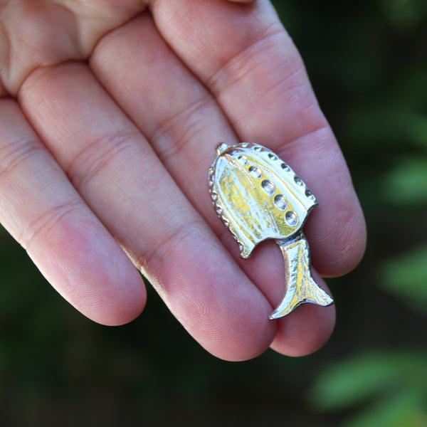 Mushroom and Toadstool Brooches