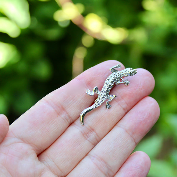 Gothic Trio of Lizard Brooches