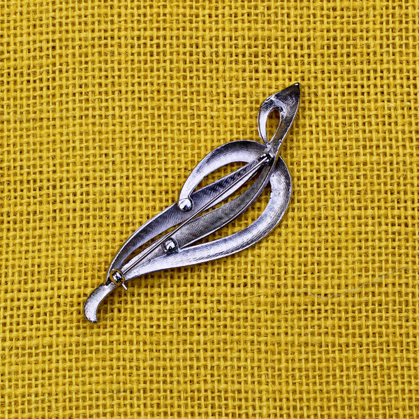 Gorgeous Silver Flourish Brooch