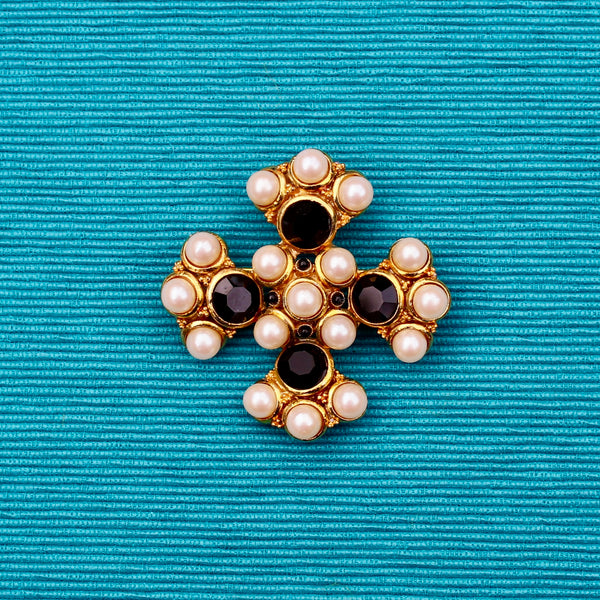 Black and Pearl Cross