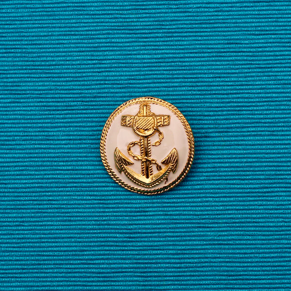 Cream Nautical Button