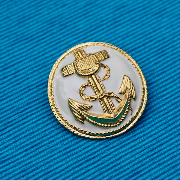 Cream Nautical Button