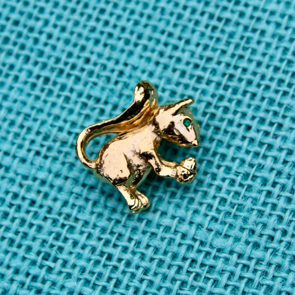 Tiny Squirrel Brooch