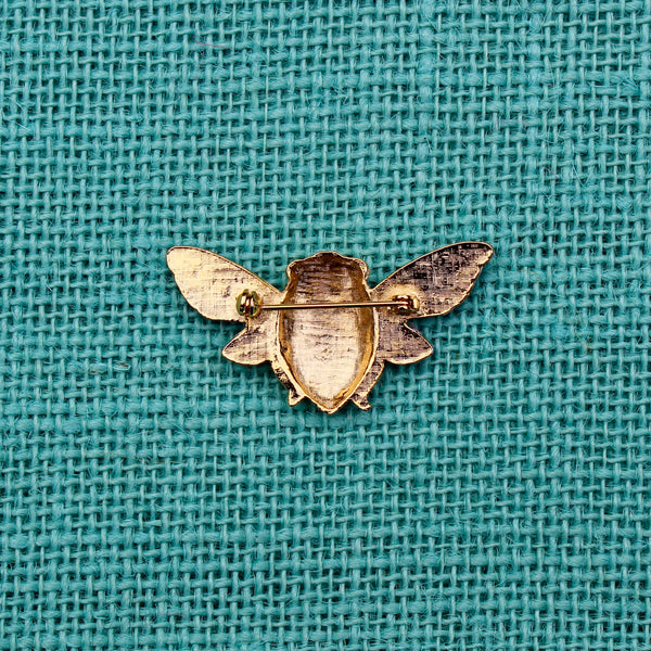 Gold and Silver Bee Brooch